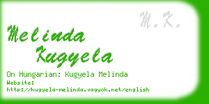 melinda kugyela business card